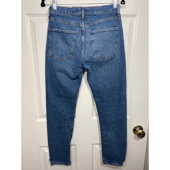 AGOLDE Toni Straight Leg Ankle Denim Jeans Distressing Women's size 26 - Picture 5 of 9